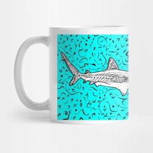 SHARK ink portrait Mug